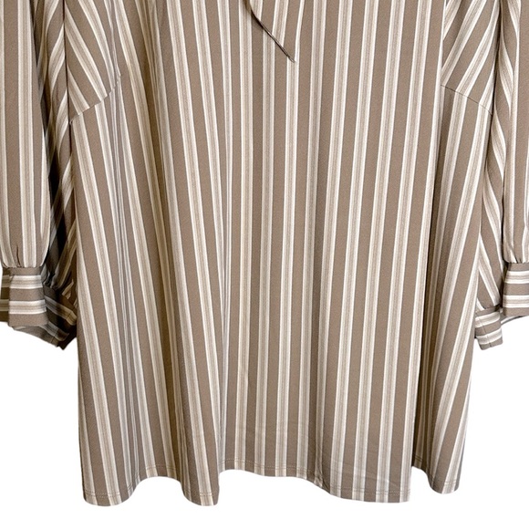 Adrianna Papell Women's Tie Neck 3/4 Sleeve Knit Top‎ 3X NWT AD1S301432W - Picture 3 of 12